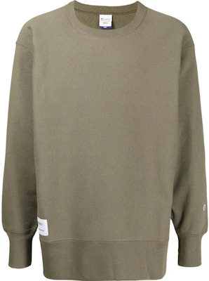 WTAPS FW22 Solid Color Patch Crewneck Sweatshirt Green Mens 202HBCHDCSM03SOLIVE Buy WTAPS FW22 Solid Color Patch Crewneck Sweatshirt Green Mens 202HBCHDCSM03SOLIVE