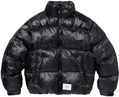 WTAPS FW23 Black Stand Collar Letter Print Long Sleeve Jacket 232BRDT-JKM05 WTAPS FW23 Black Stand Collar Letter Print Long Sleeve Jacket 232BRDT-JKM05