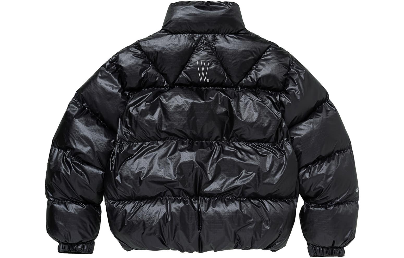 Lookbook WTAPS FW23  Black Stand Collar Letter Print Long Sleeve Jacket 232BRDT-JKM05