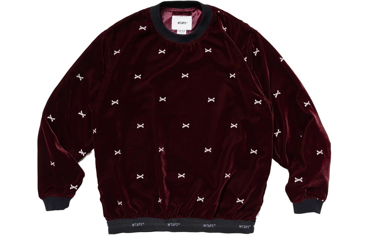 Order WTAPS FW23 All-Over Print Crewneck Long Sleeve Sweatshirt Men 232TQDT-SHM04