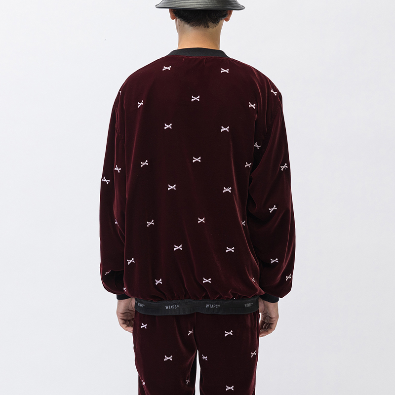 Purchase WTAPS FW23 All-Over Print Crewneck Long Sleeve Sweatshirt Men 232TQDT-SHM04