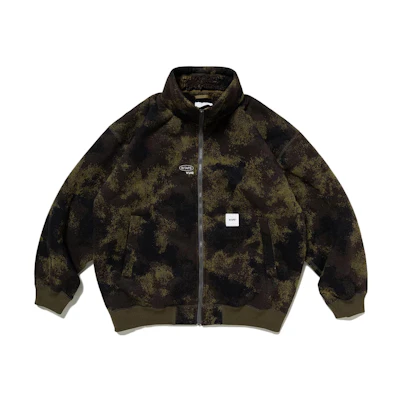 WTAPS FW23 Embroidered Contrast-Collar Long-Sleeve Jacket 232TQDT-JKM07