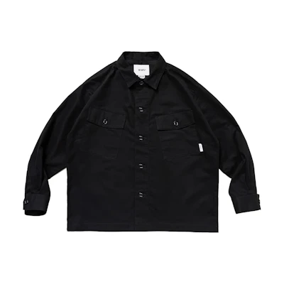 WTAPS FW23 Solid Color Button-Up Long Sleeve Jacket Men 232BRDT-SHM01