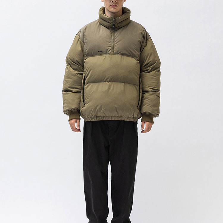 Purchase WTAPS FW23 Solid Color Multi-Pocket Stand Collar Jacket 232BRDT-JKM06