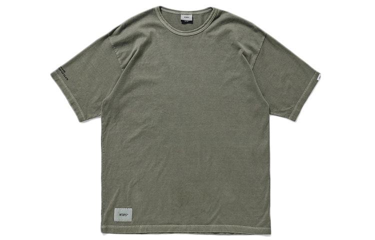 WTAPS GPS Design Cotton Crewneck Tee - Minimalist Unisex Short Sleeve Shirt 201ATDT-CSM09