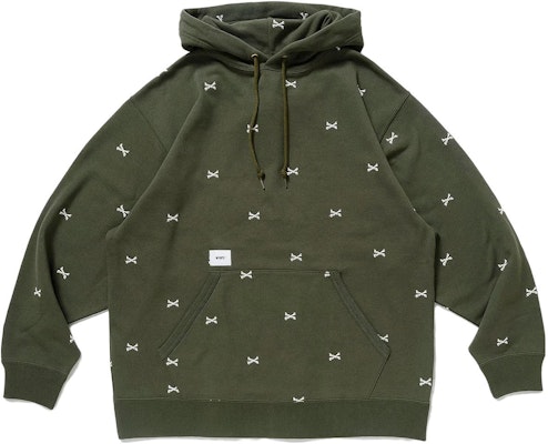 WTAPS Graphic Print Pullover Hoodie Green . 222ATDT-CSM26-OLIVE Buy WTAPS Graphic Print Pullover Hoodie Green . 222ATDT-CSM26-OLIVE