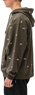 WTAPS Graphic Print Pullover Hoodie Green . 222ATDT-CSM26-OLIVE Details for WTAPS Graphic Print Pullover Hoodie Green . 222ATDT-CSM26-OLIVE