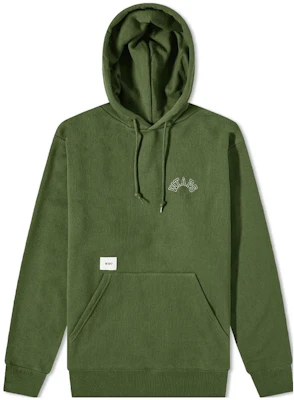 WTAPS Green Embroidered Plain Drawstring Hoodie 212ATDT-CSM15 Buy WTAPS Green Embroidered Plain Drawstring Hoodie 212ATDT-CSM15