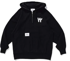 WTAPS Half-Zip Hoodie with Chest Logo Unisex - Black 201ATDT-CSM19-BLACK WTAPS Half-Zip Hoodie with Chest Logo Unisex - Black 201ATDT-CSM19-BLACK