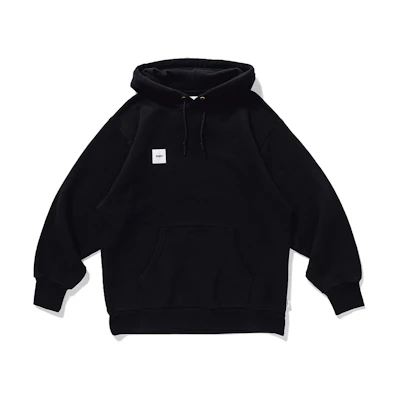 WTAPS Home Base Hoodie Black Unisex with Chest Patch Design 201ATDT-CSM21-BLACK