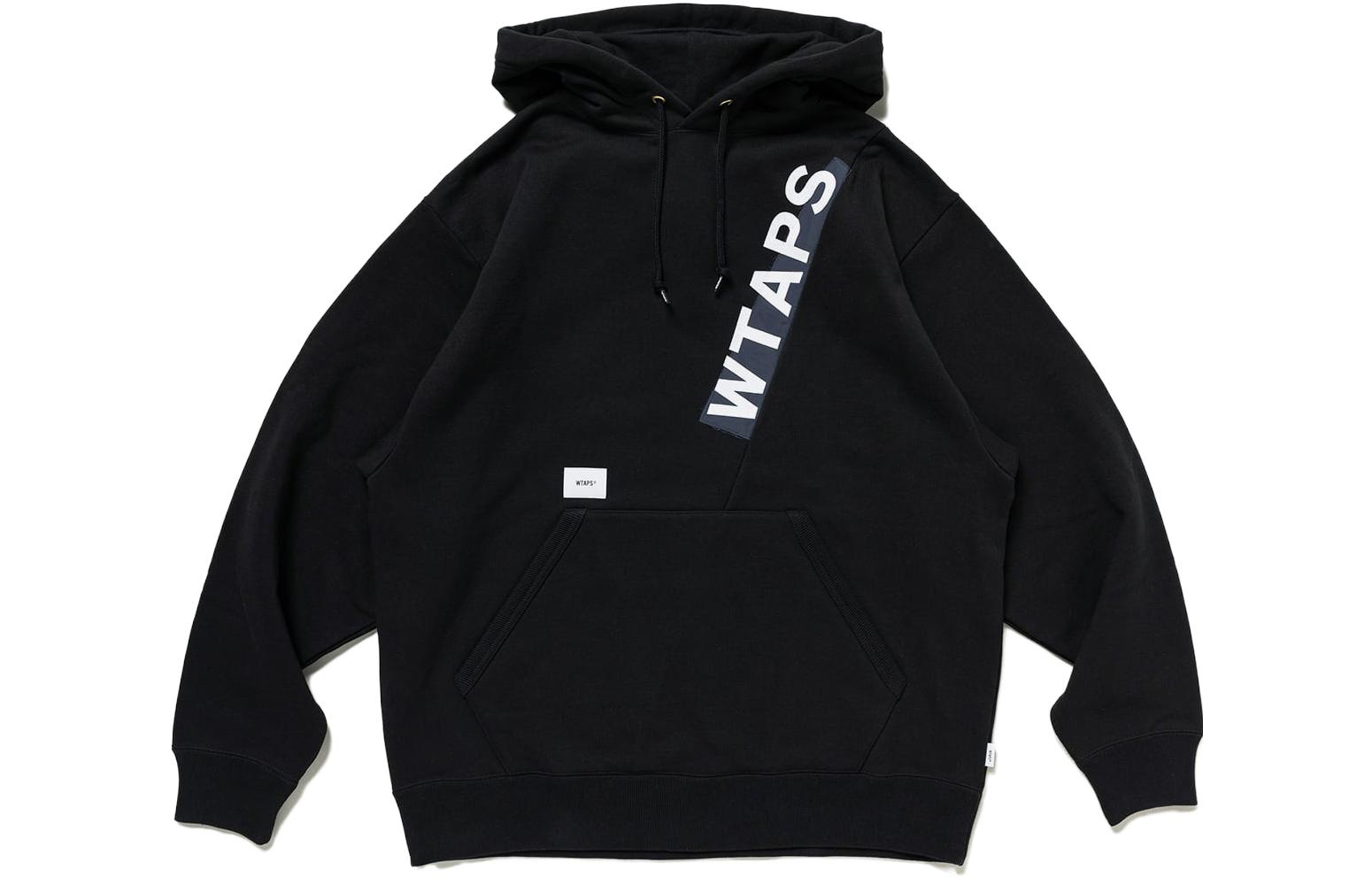 WTAPS Hoodie with Lettering and Pocket - Casual Style 232ATDT-CSM30