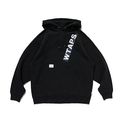 WTAPS Hoodie with Lettering and Pocket - Casual Style 232ATDT-CSM30