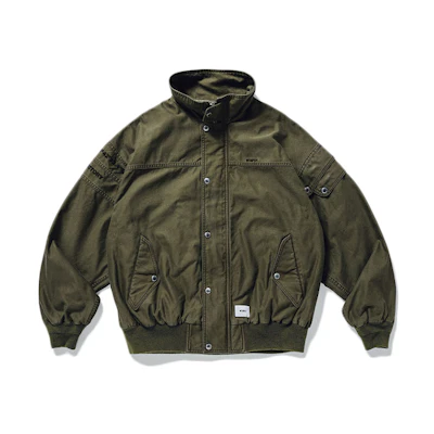 WTAPS Letter Logo Jacket Olive Green 201WVDT-JKM03
