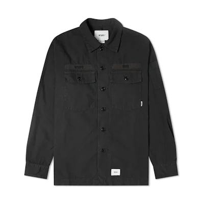 WTAPS Letter Logo Print Shirt Jacket 201BRDT-SHM02
