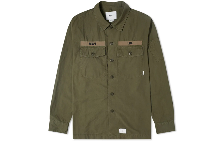 WTAPS Letter Logo Print Shirt Jacket 201BRDT-SHM02 圖 6