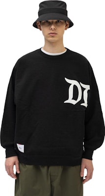 WTAPS Letter Print Crewneck Solid Color Long Sleeve Sweatshirt 231ATDT-CSM10 Shop WTAPS Letter Print Crewneck Solid Color Long Sleeve Sweatshirt 231ATDT-CSM10