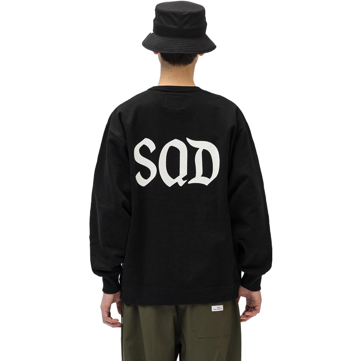 Purchase WTAPS Letter Print Crewneck Solid Color Long Sleeve Sweatshirt 231ATDT-CSM10