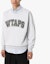 Shop WTAPS Letter Print Pullover Sweatshirt Unisex Light Grey 201ATDT-CSM17