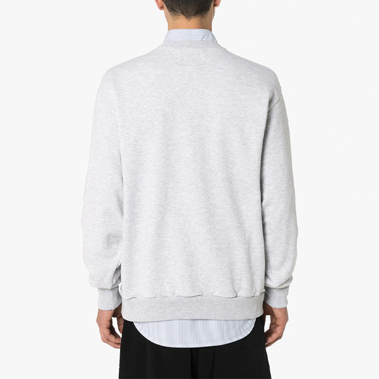 Purchase WTAPS Letter Print Pullover Sweatshirt Unisex Light Grey 201ATDT-CSM17