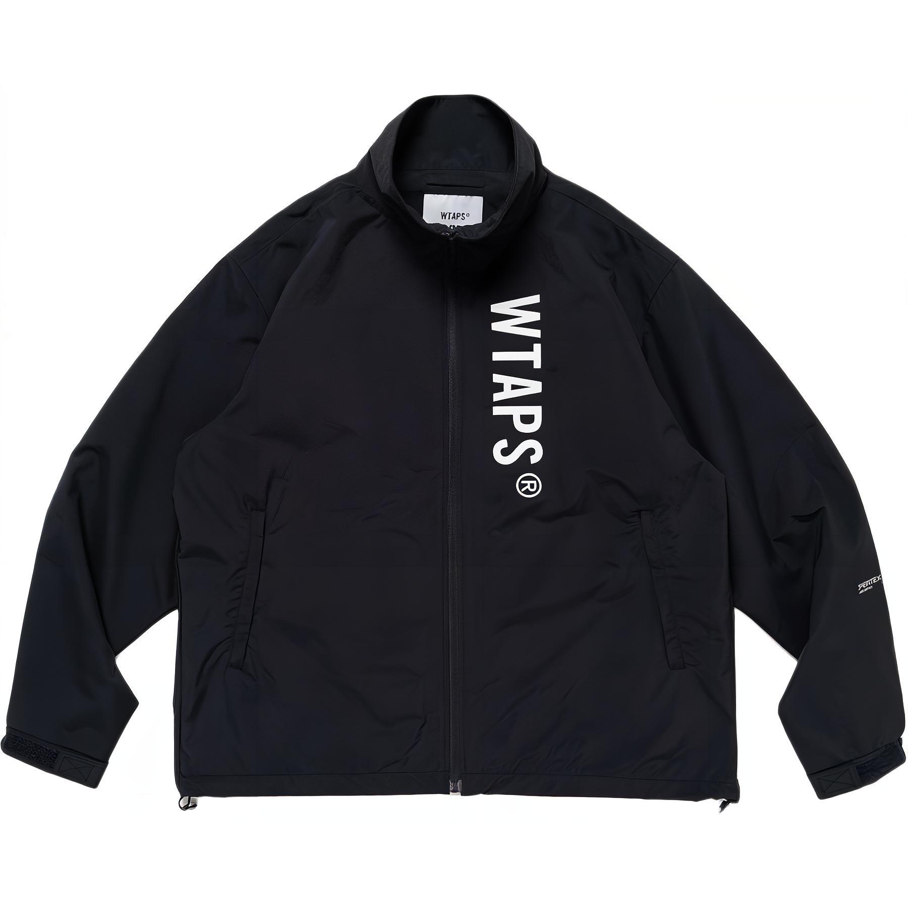 WTAPS Lettering Zip-Up High Collar Jacket Unisex 241CWDT-JKM01