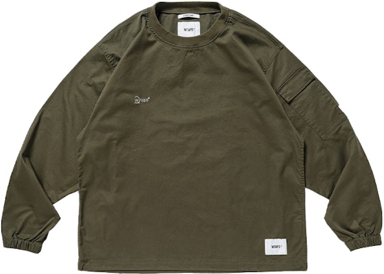 WTAPS Logo Embroidered Crewneck Loose Fit Long Sleeve T-Shirt Men’s. 212BRDT-SHM05 Buy WTAPS Logo Embroidered Crewneck Loose Fit Long Sleeve T-Shirt Men’s. 212BRDT-SHM05