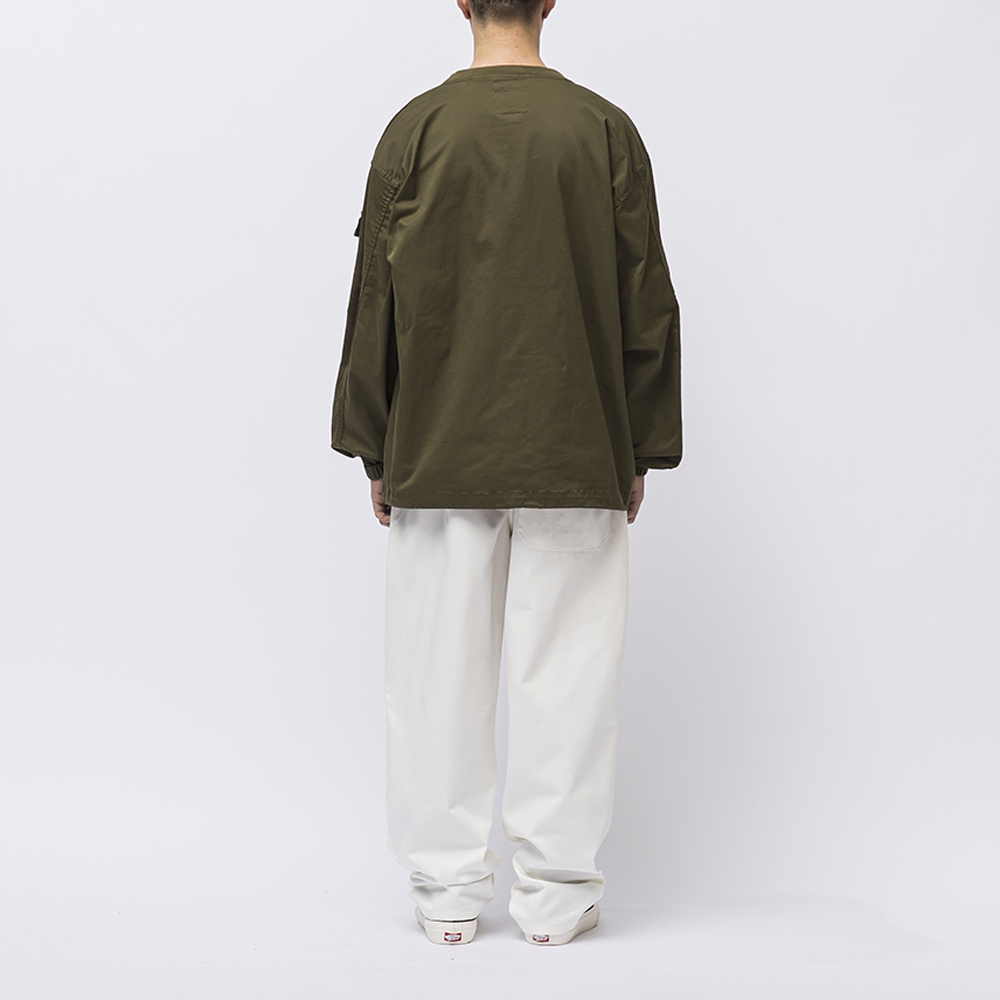 Purchase WTAPS Logo Embroidered Crewneck Loose Fit Long Sleeve T-Shirt Men’s. 212BRDT-SHM05