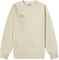 WTAPS Logo Graphic Crewneck Long Sleeve Sweatshirt Champagne - 212ATDT-CP02S-SA WTAPS Logo Graphic Crewneck Long Sleeve Sweatshirt Champagne - 212ATDT-CP02S-SA