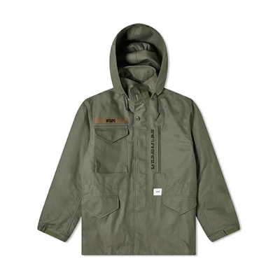 WTAPS Logo Multi-Pocket Hooded Jacket for Men 202WVDT-JKM01
