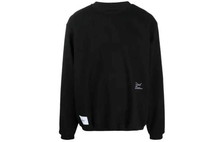 WTAPS Logo Patch Sweatshirt Unisex Black 202TQDTCSM01