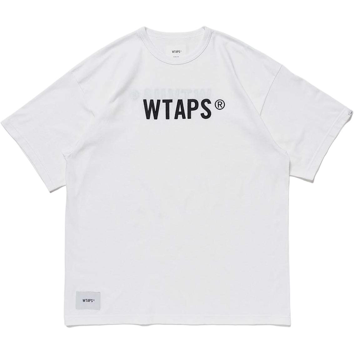 Cheap WTAPS Logo Print Casual Crewneck Short Sleeve T-Shirt Unisex. 241ATDT-CSM22