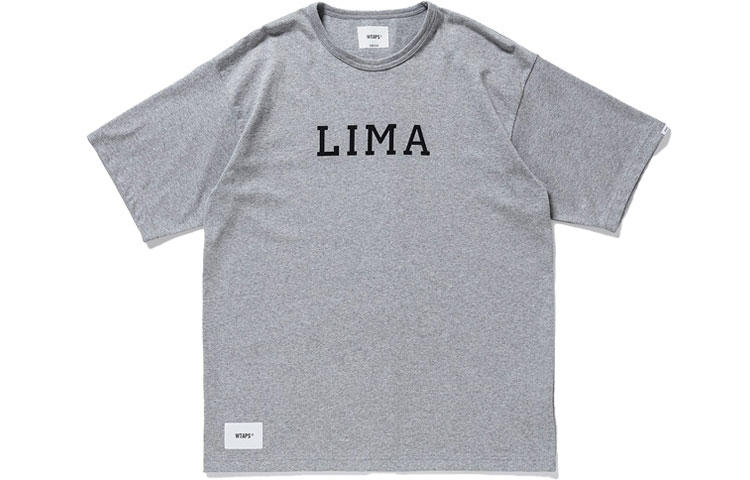 WTAPS Logo Print Crew Neck Short Sleeve T-Shirt 211ATDT-CSM14