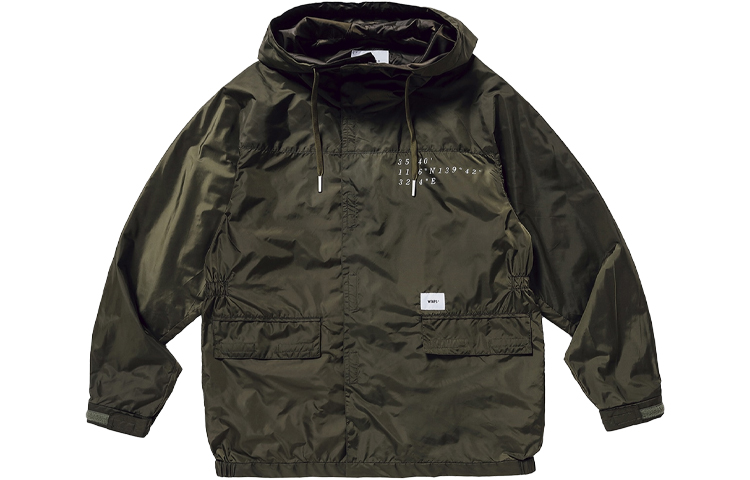 WTAPS Logo Print Hooded Casual Jacket 211WVDT-JKM03