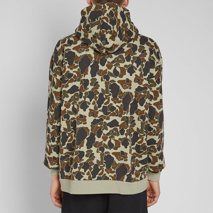 Shop WTAPS 標誌印花連帽衫 綠色迷彩 男款 182ATDT-CSM04S