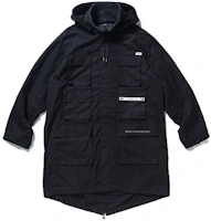 WTAPS Logo Printed Mid-Length Hooded Jacket Men 212WVDT-JKM07 WTAPS Logo Printed Mid-Length Hooded Jacket Men 212WVDT-JKM07