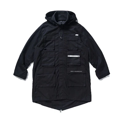WTAPS Logo Printed Mid-Length Hooded Jacket Men 212WVDT-JKM07