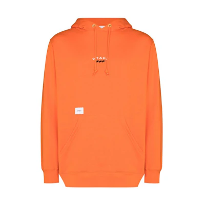 WTAPS Logo Pullover Hoodie Orange 212ATDTCSM20ORANGE