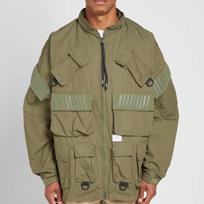 WTAPS Modular LS 01 Multi-Pocket Utilitarian Workwear Jacket 192BRDT-JKM07 Shop WTAPS Modular LS 01 Multi-Pocket Utilitarian Workwear Jacket 192BRDT-JKM07