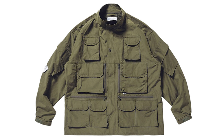 WTAPS Modular Multi-Pocket Stand Collar Jacket for Men 202BRDT-JKM01