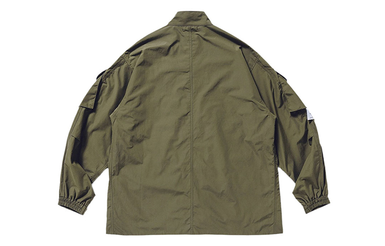 Shop WTAPS Modular Multi-Pocket Stand Collar Jacket for Men 202BRDT-JKM01