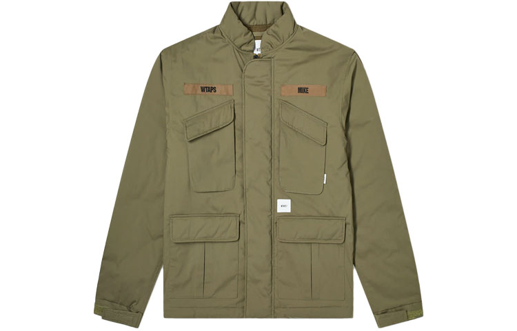 WTAPS Olive Brown Utility Jacket with Multi-Pockets Unisex 192WVDT-JKM04-OD