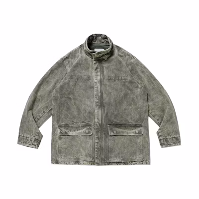 WTAPS Oversized Stand Collar Long Sleeve Jacket with Large Pockets 212WVDT-JKM06