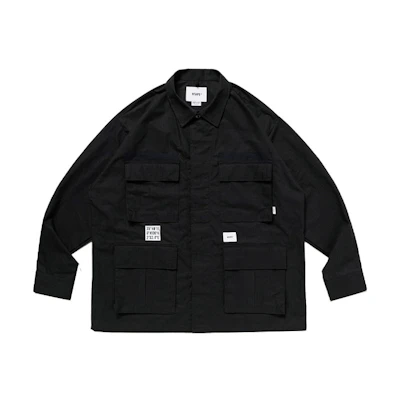 WTAPS Patch Logo Button-Up Long Sleeve Jacket 232WVDT-SHM03