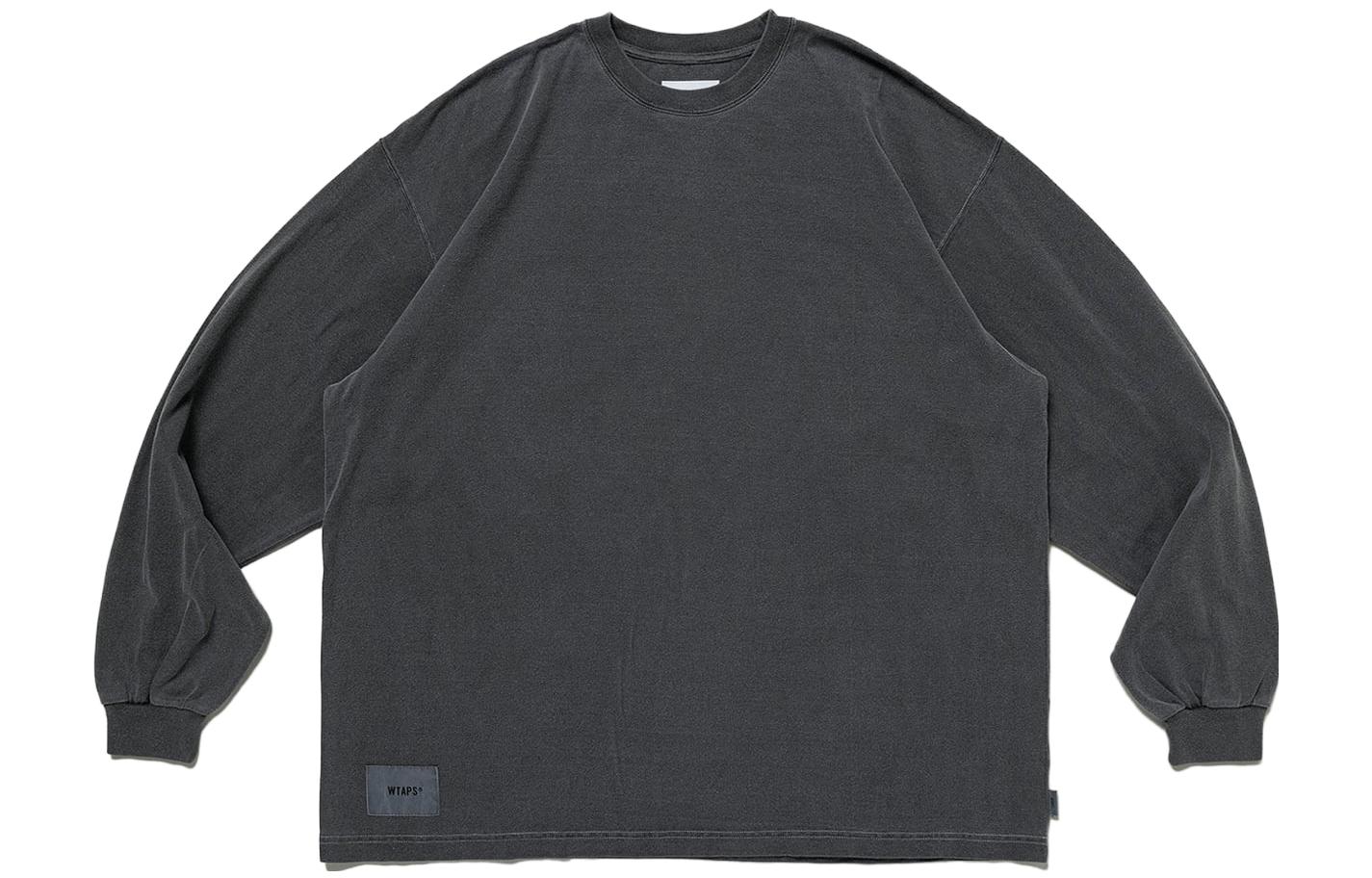 WTAPS Plain Crewneck Long Sleeve Sweatshirt Cement Grey 231ATDT-CSM18