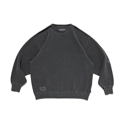 WTAPS Plain Crewneck Loose Fit Sweatshirt Men’s Black/Grey. 231ATDT-CSM16