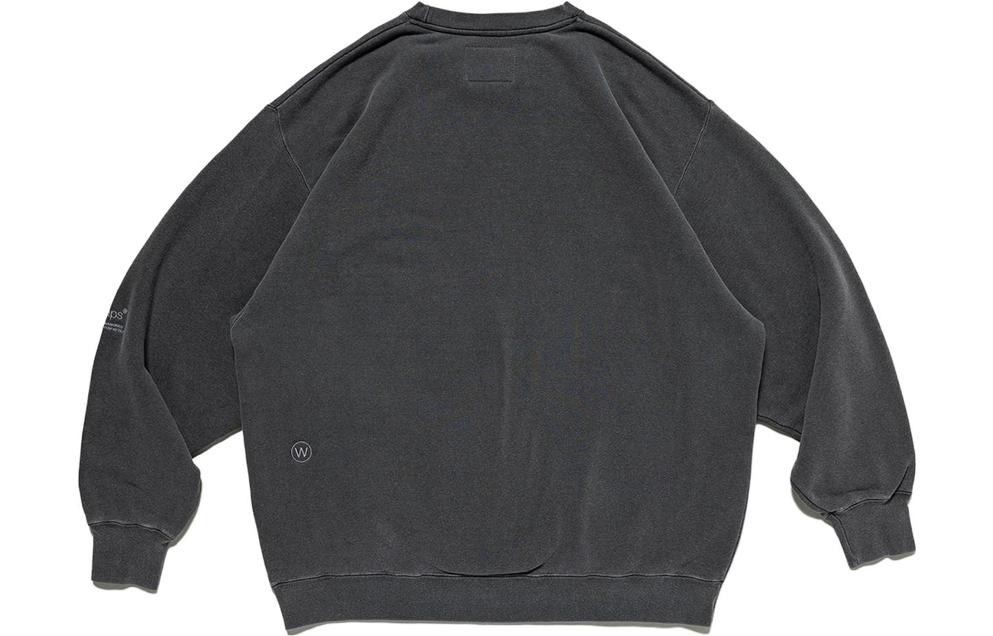 Lookbook WTAPS Plain Crewneck Loose Fit Sweatshirt Men’s Black/Grey. 231ATDT-CSM16