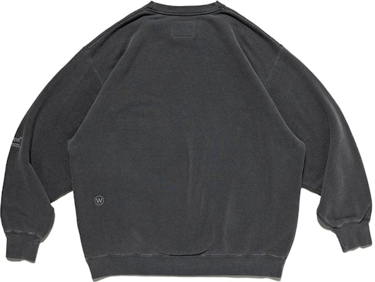 WTAPS Plain Crewneck Loose Fit Sweatshirt Men’s Black/Grey. 231ATDT-CSM16 Lookbook WTAPS Plain Crewneck Loose Fit Sweatshirt Men’s Black/Grey. 231ATDT-CSM16