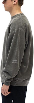 WTAPS Plain Crewneck Loose Fit Sweatshirt Men’s Black/Grey. 231ATDT-CSM16 Details for WTAPS Plain Crewneck Loose Fit Sweatshirt Men’s Black/Grey. 231ATDT-CSM16