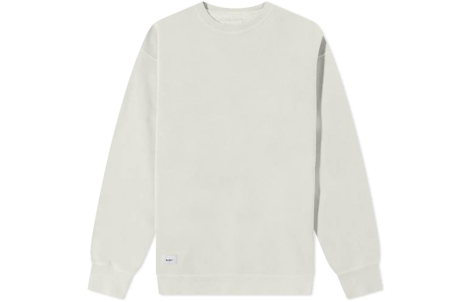 WTAPS Plain Crewneck Pullover Sweatshirt Off-White 212ATDT-CSM04-OWH