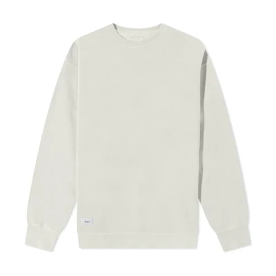 WTAPS Plain Crewneck Pullover Sweatshirt Off-White 212ATDT-CSM04-OWH