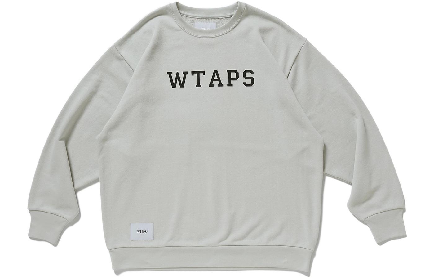 Order WTAPS Plain Navy Blue Pullover Crewneck Sweatshirt 221ATDT-CSM18